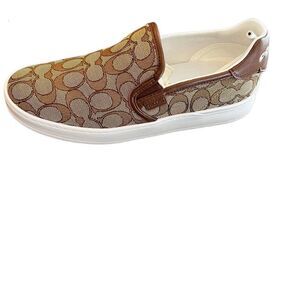COACH Signature Logo Print Sneakers size 8.5
